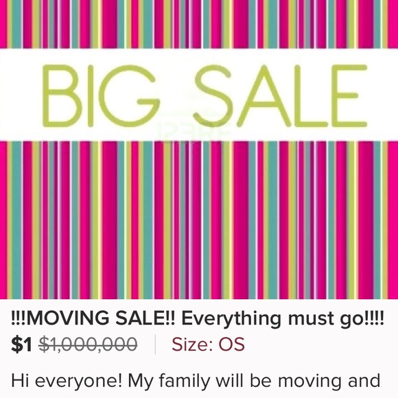 MOVING SALE